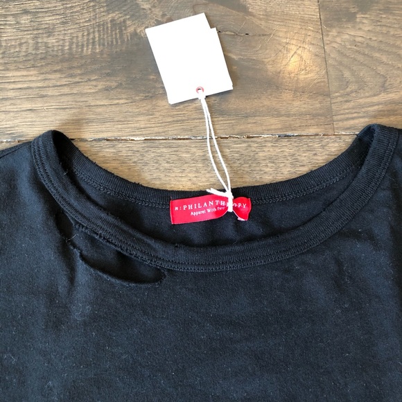 NWT n:PHILANTHROPY Harrison Deconstructed Tee - Picture 4 of 5